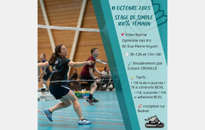 Save the Date – Stages Féminins saison 2025/2026