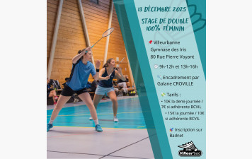 Save the Date – Stages Féminins saison 2025/2026