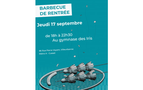 Soirée BBQ de rentrée - Jeudi 17 septembre